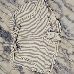 American Eagle Chino Striped Shorts